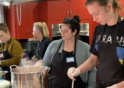 moments from Ukrainian cooking class